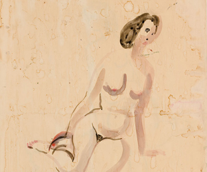 Dibujos y acuarelas. Cuadro de Menchu Gal. Pintura española del siglo XX