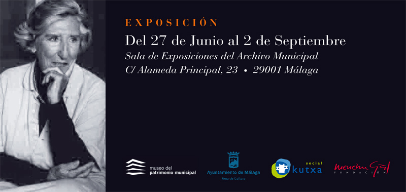 Invitación Exposición pintura Menchu Gal en Málaga