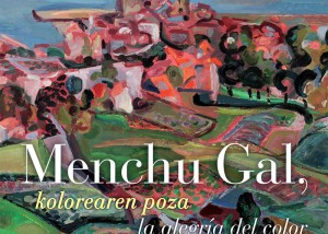 Exposicion Menchu gal, la alegria del color en el Palacio Aranburu en Tolosa