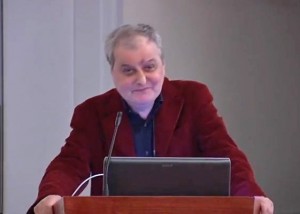 conferencia sabier saez de gorbea sobre la pintora Menchu Gal
