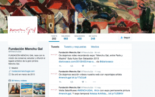 La Fundación Menchu Gal también está en Twitter ¡síguenos!